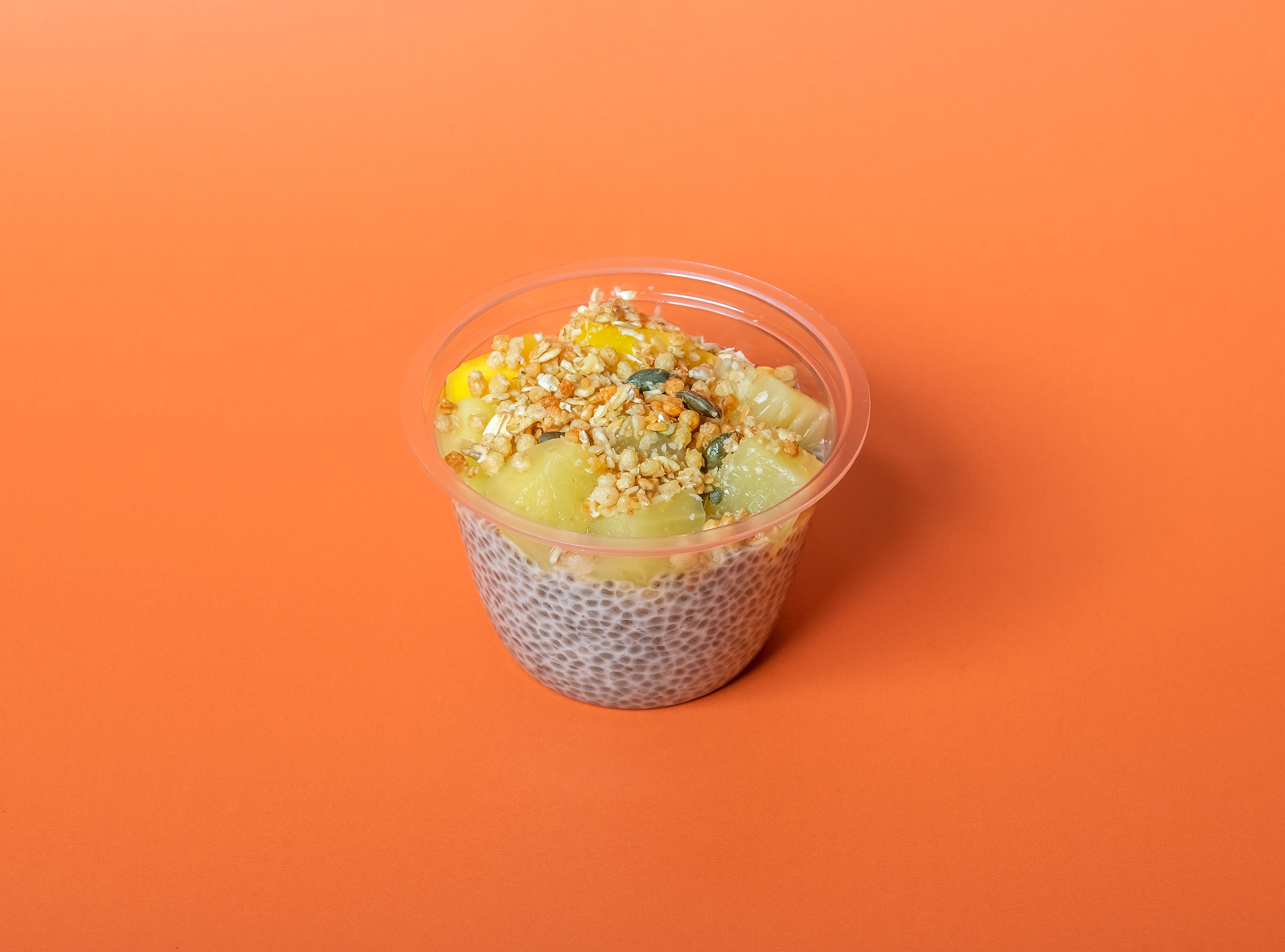 Tropical Crunch Chia Seed Pudding 🥭🍍