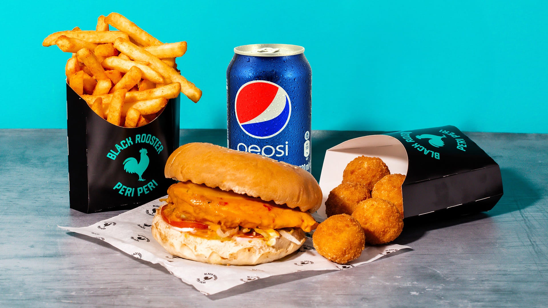 Chicken Burger Meal.