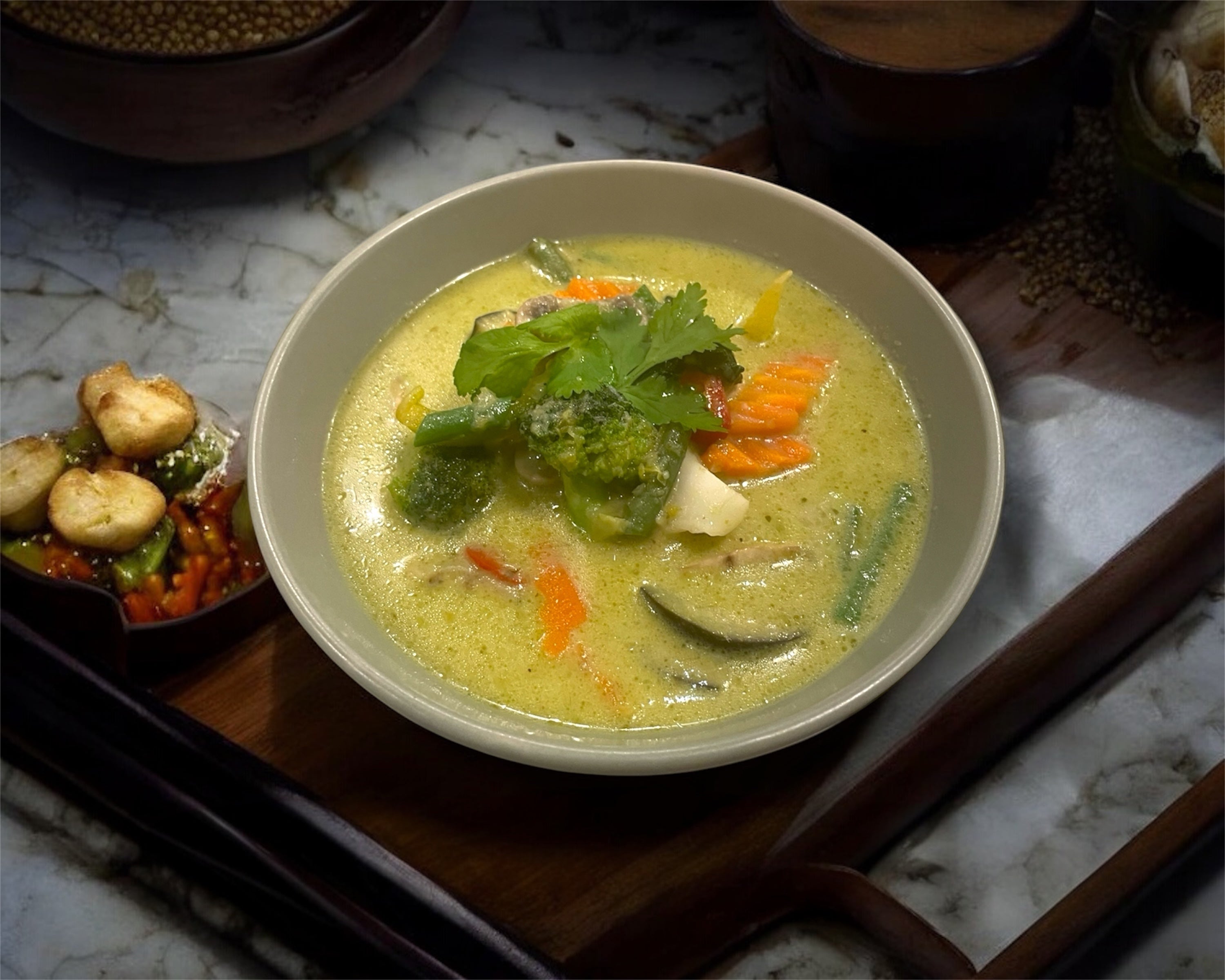 22 Thai green curry ( gaeng khieo wan)