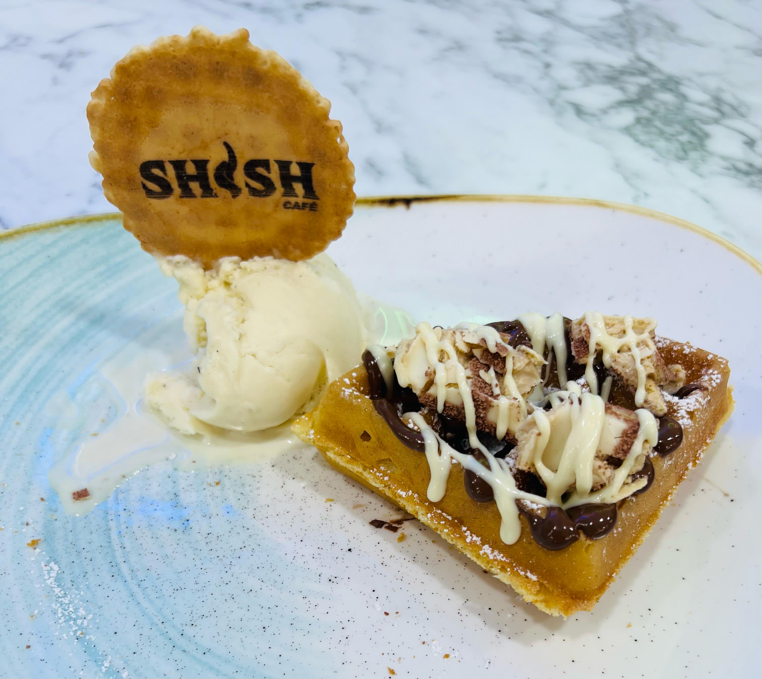 White Kinder Waffle