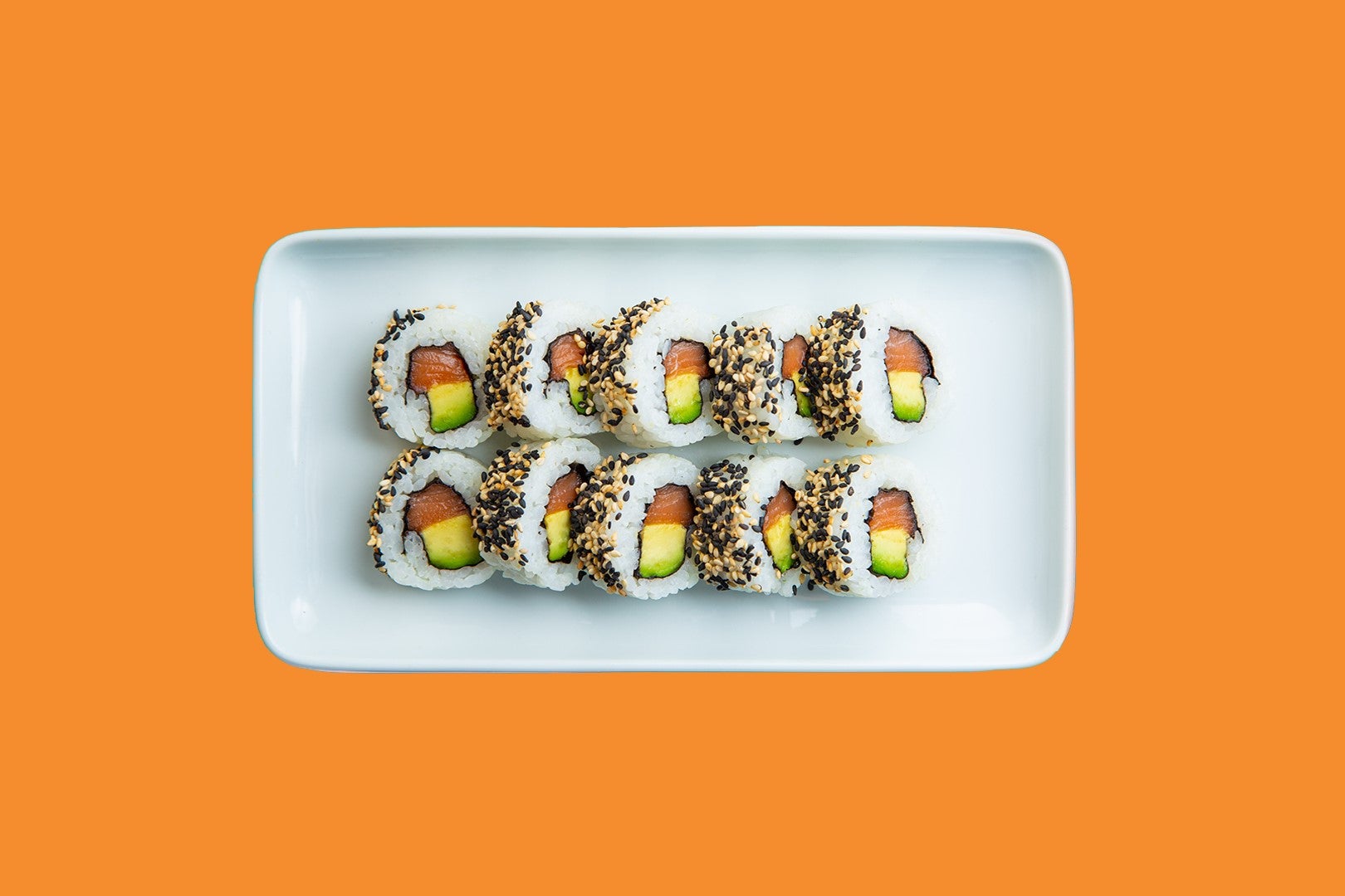 salmon + avocado roll