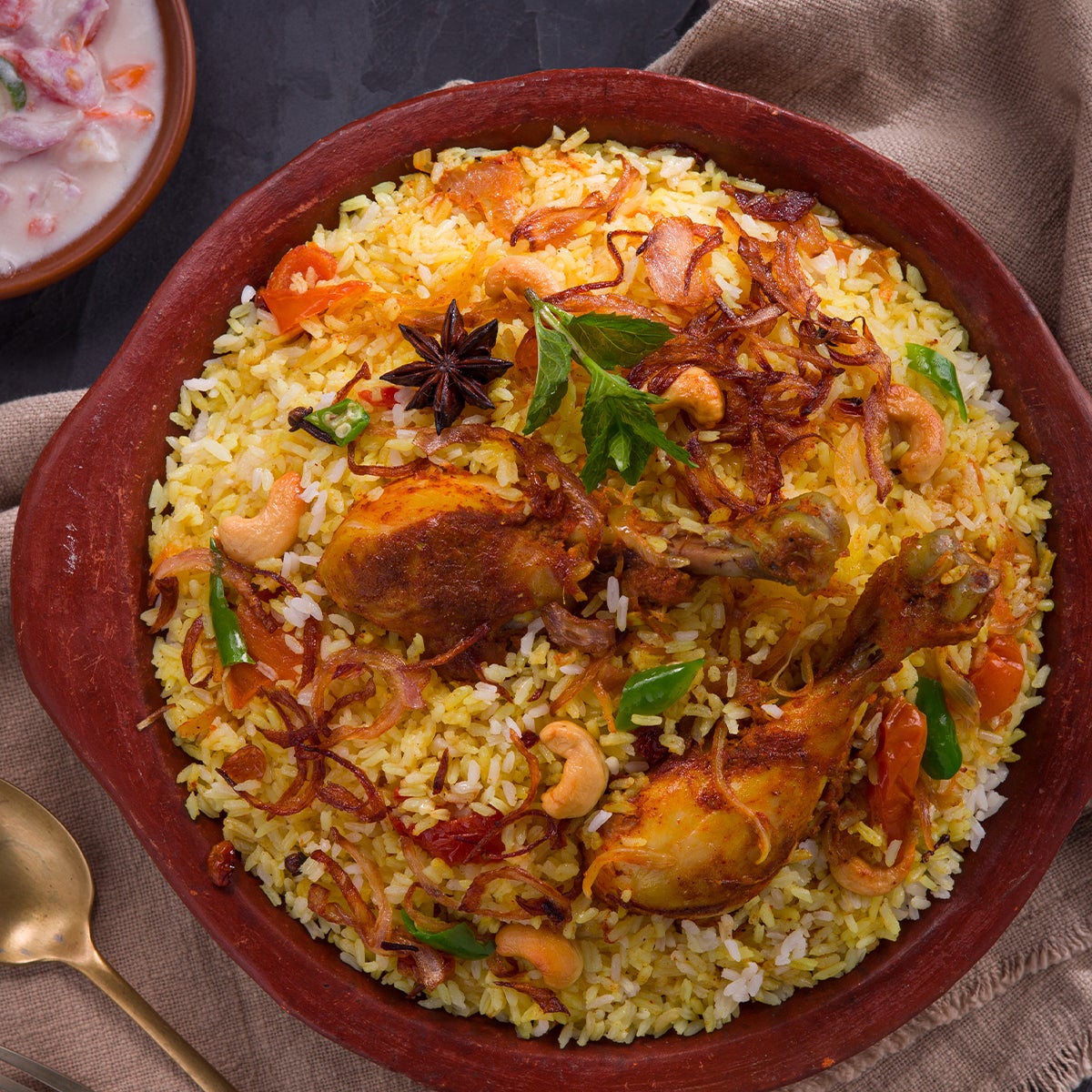 Royal Non-Veg Chicken Biryani with flavor of Cardamom