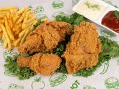 Single Meal ( 3pcs Chiken, Garlic Sauce And French Fries)