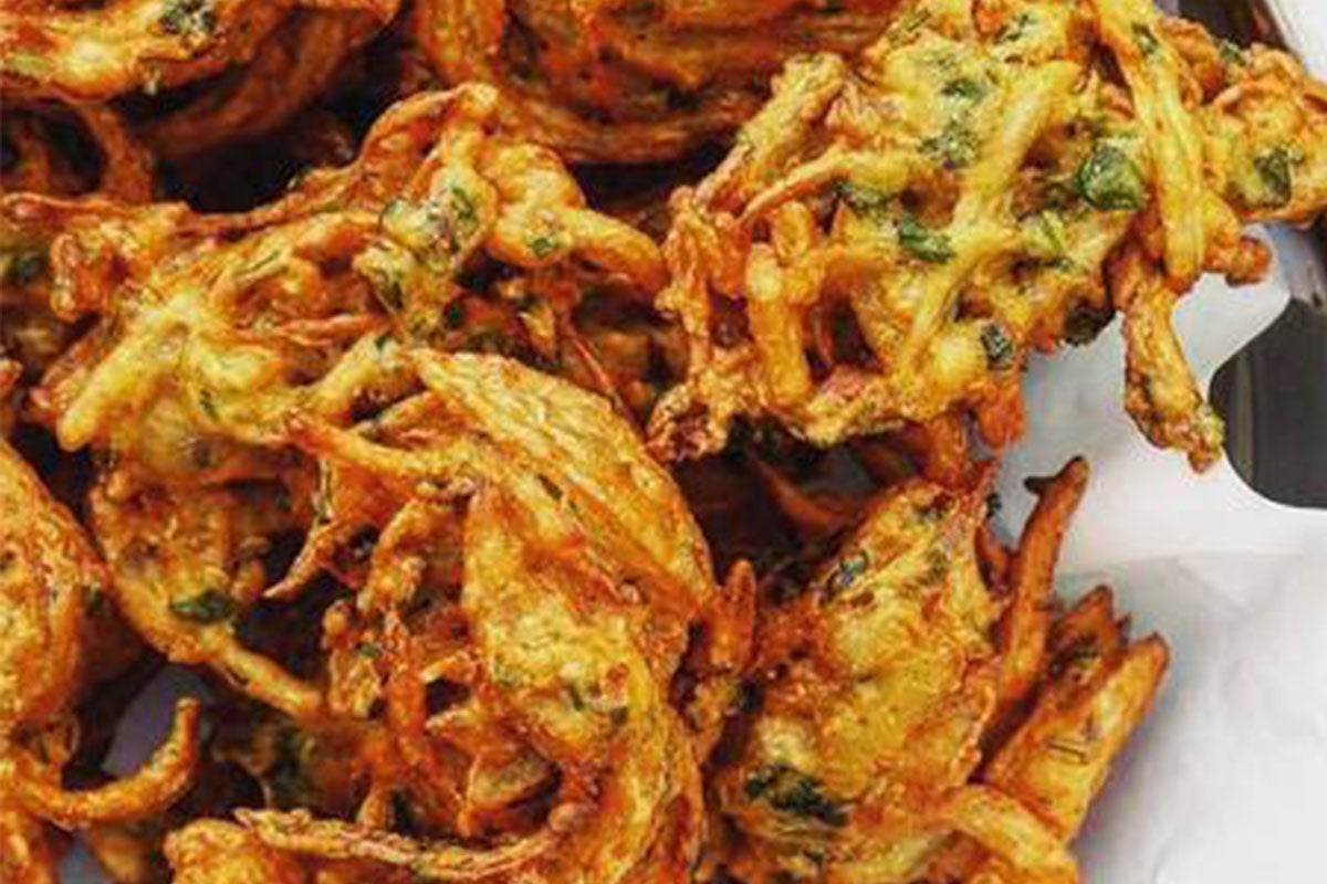 Onion bhajia