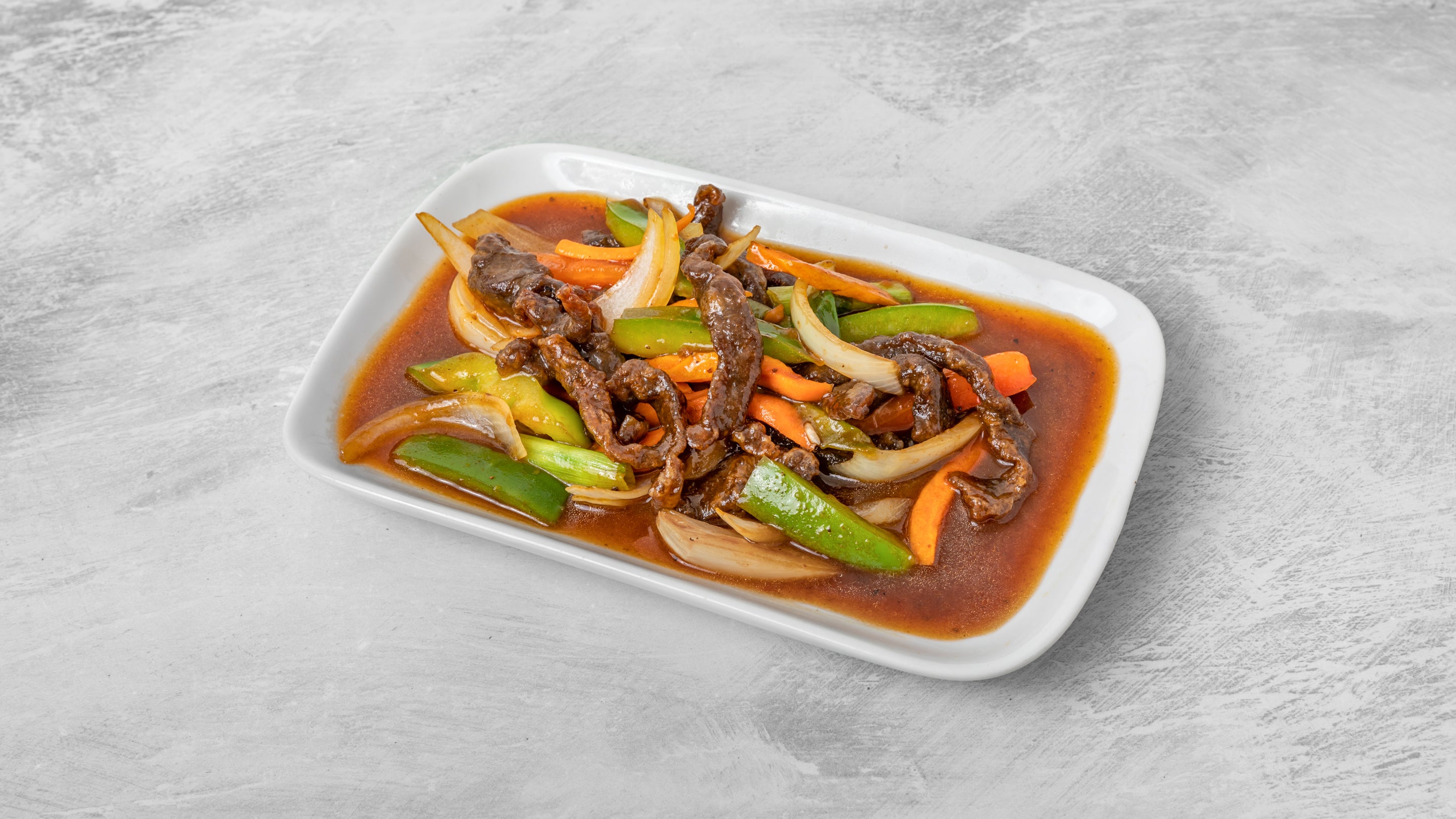 Beef with Green Pepper in Black Bean Sauce