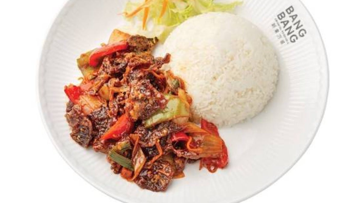 Spicy Crispy Beef with Rice