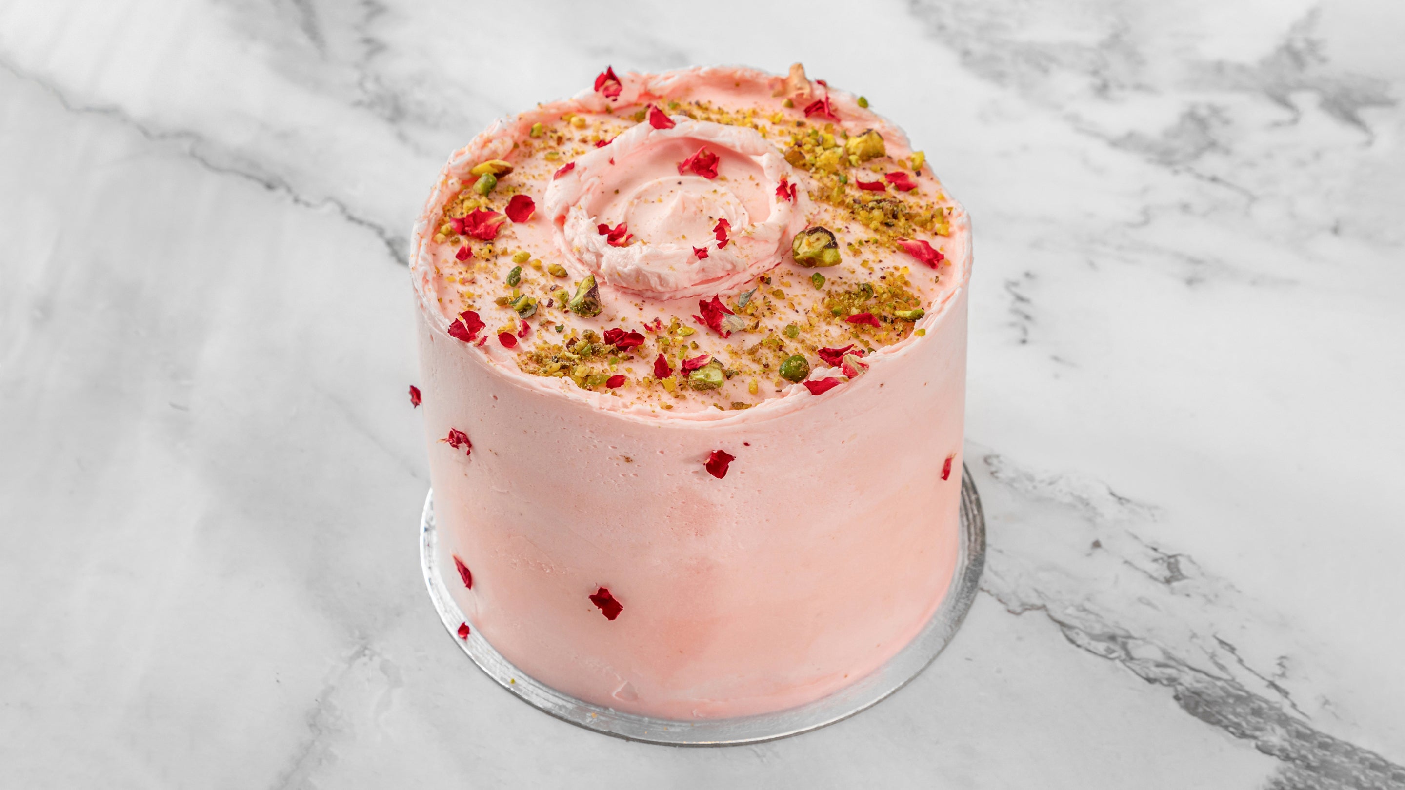 Pistachio and Rose Cake