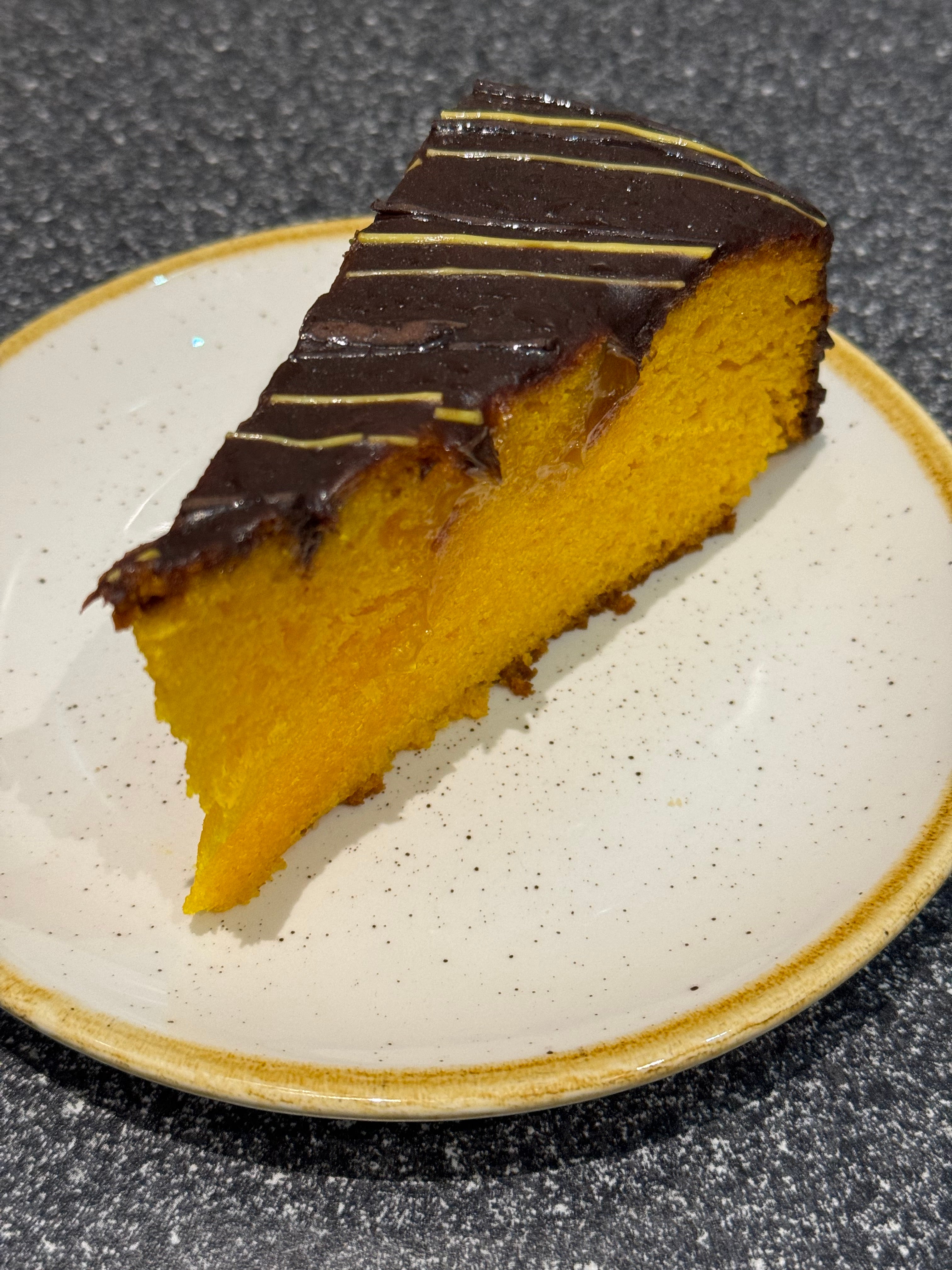Sticky Chocolate and Orange Cake Slice