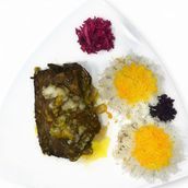 Rice with lamb loin for two people    