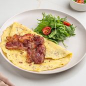 Beef Bacon Omelette