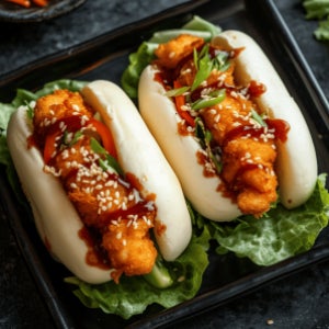 Crunchy Prawn Bao Bun