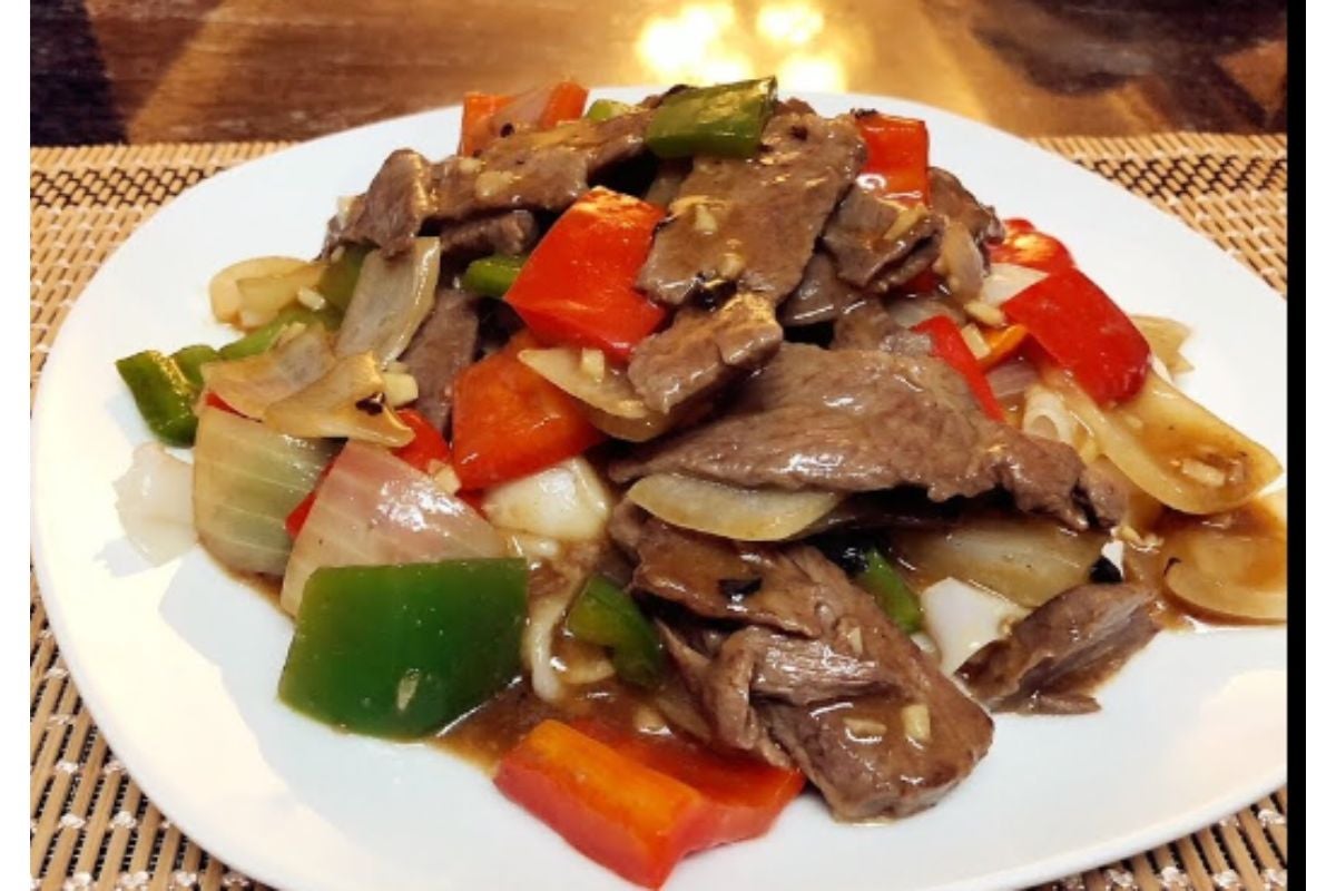 Stir Fried Lamb in Black Bean Sauce 豉椒羊