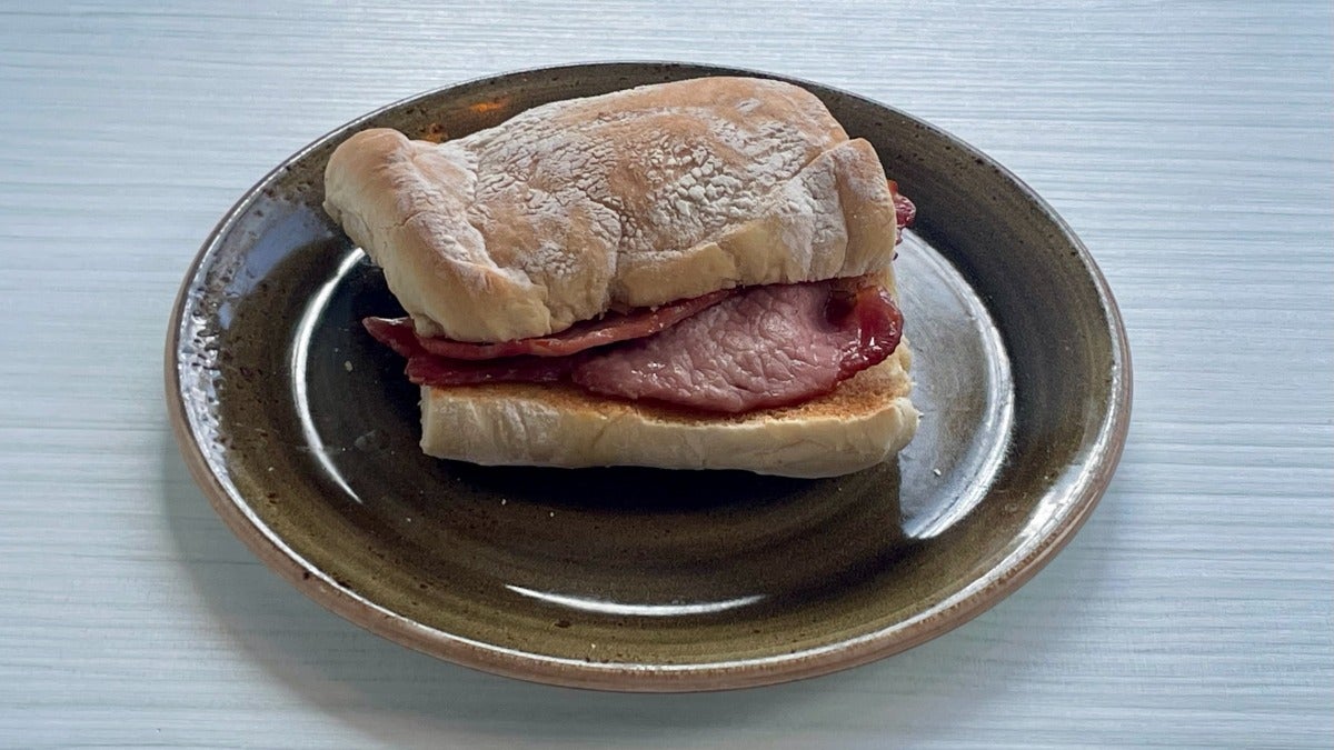 Two Birds Bacon Butty