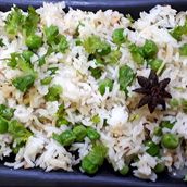 Green Peas Pulao