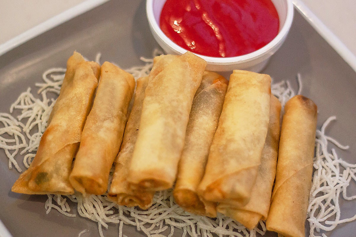 Mini Vegetarian Pancake Rolls