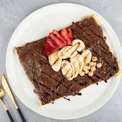 Banana-strawberry-nutella Crepe