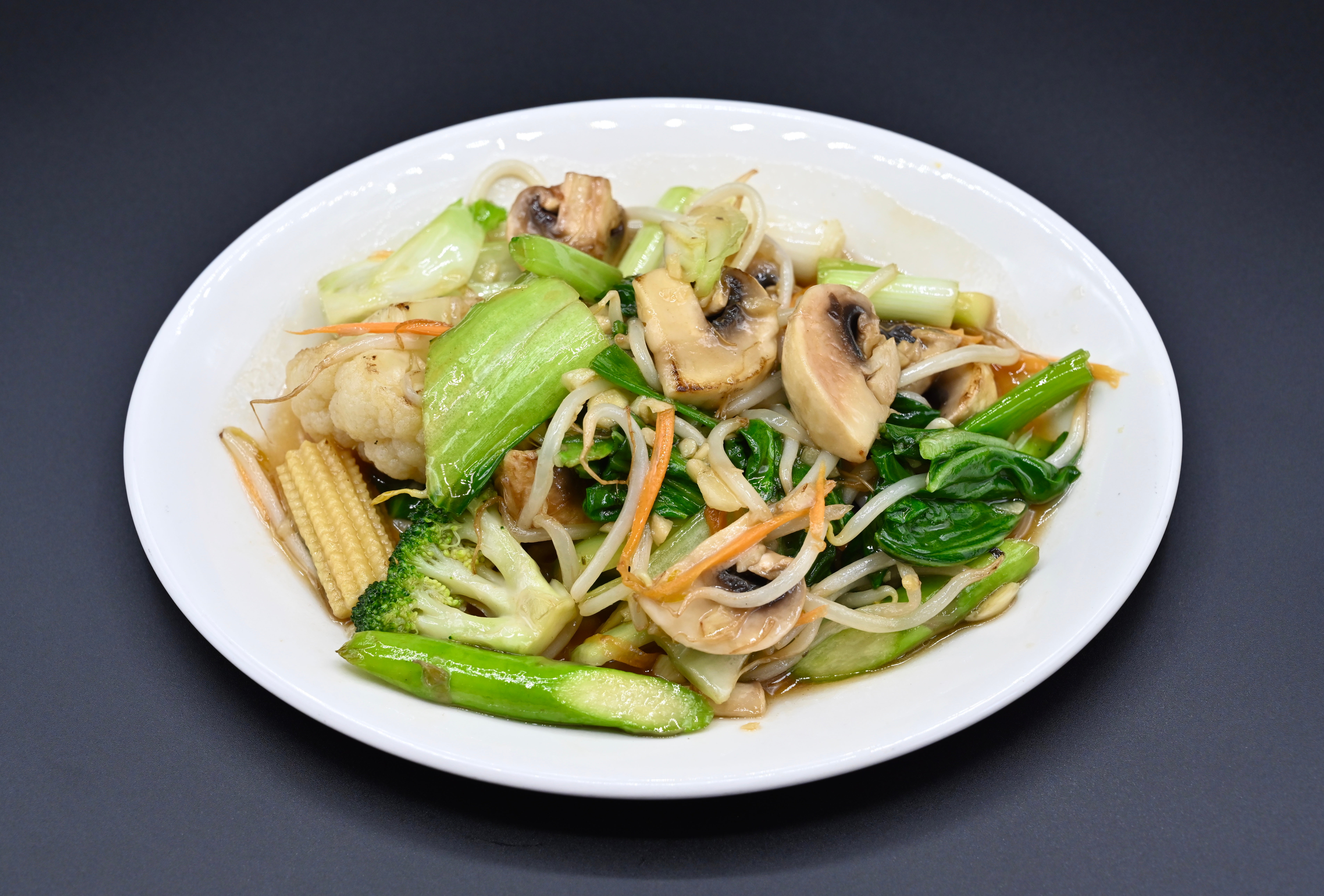 D 60 Stir Fried Mixed vegetables with Soy Sauce