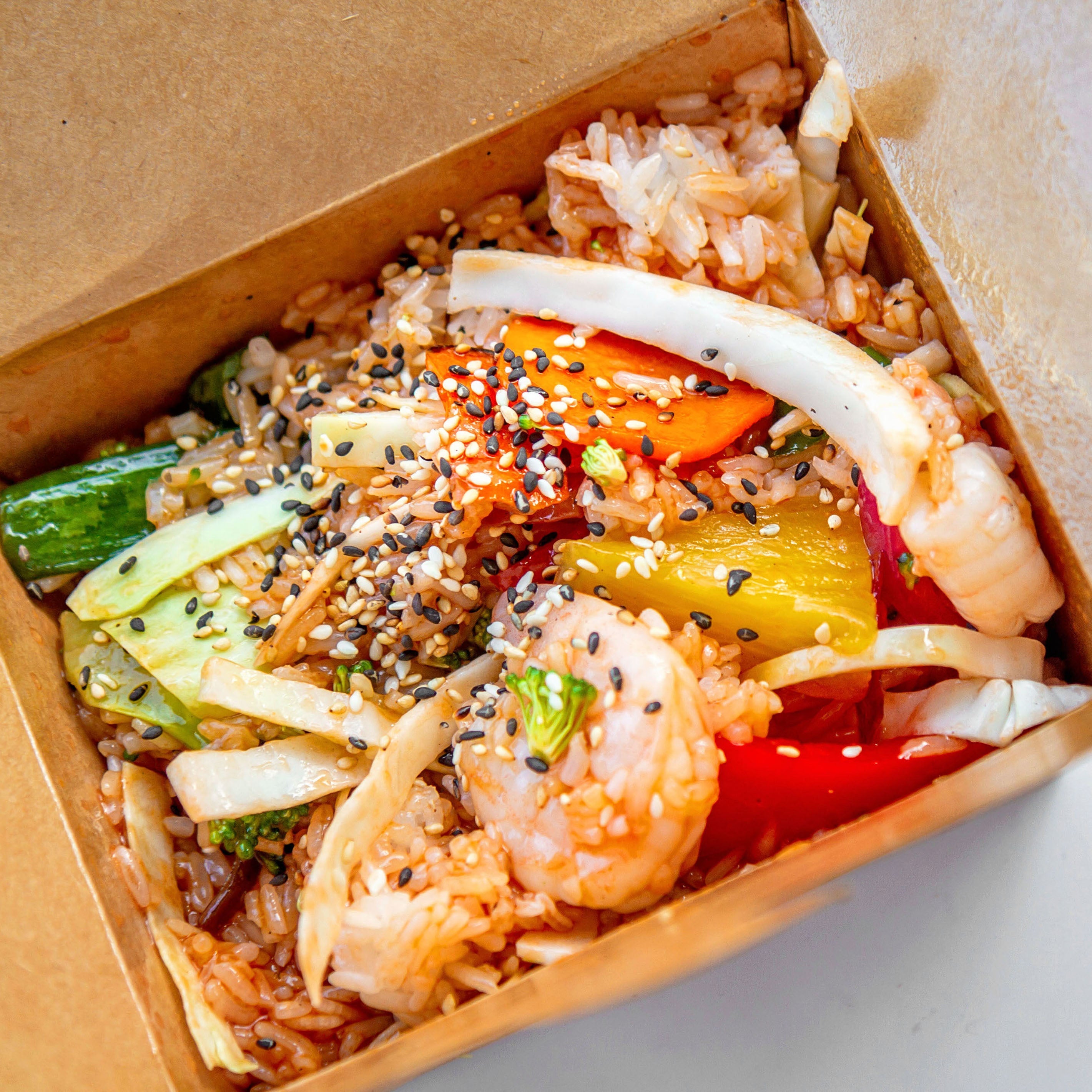 Sweet & Sour Prawn-Rice