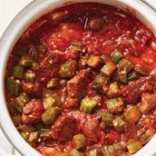Okra With Meat Casserole