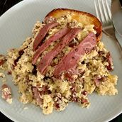 Egg With Pastrami Plate