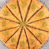 Baklava Al Paron Full Plate With Ice Cream