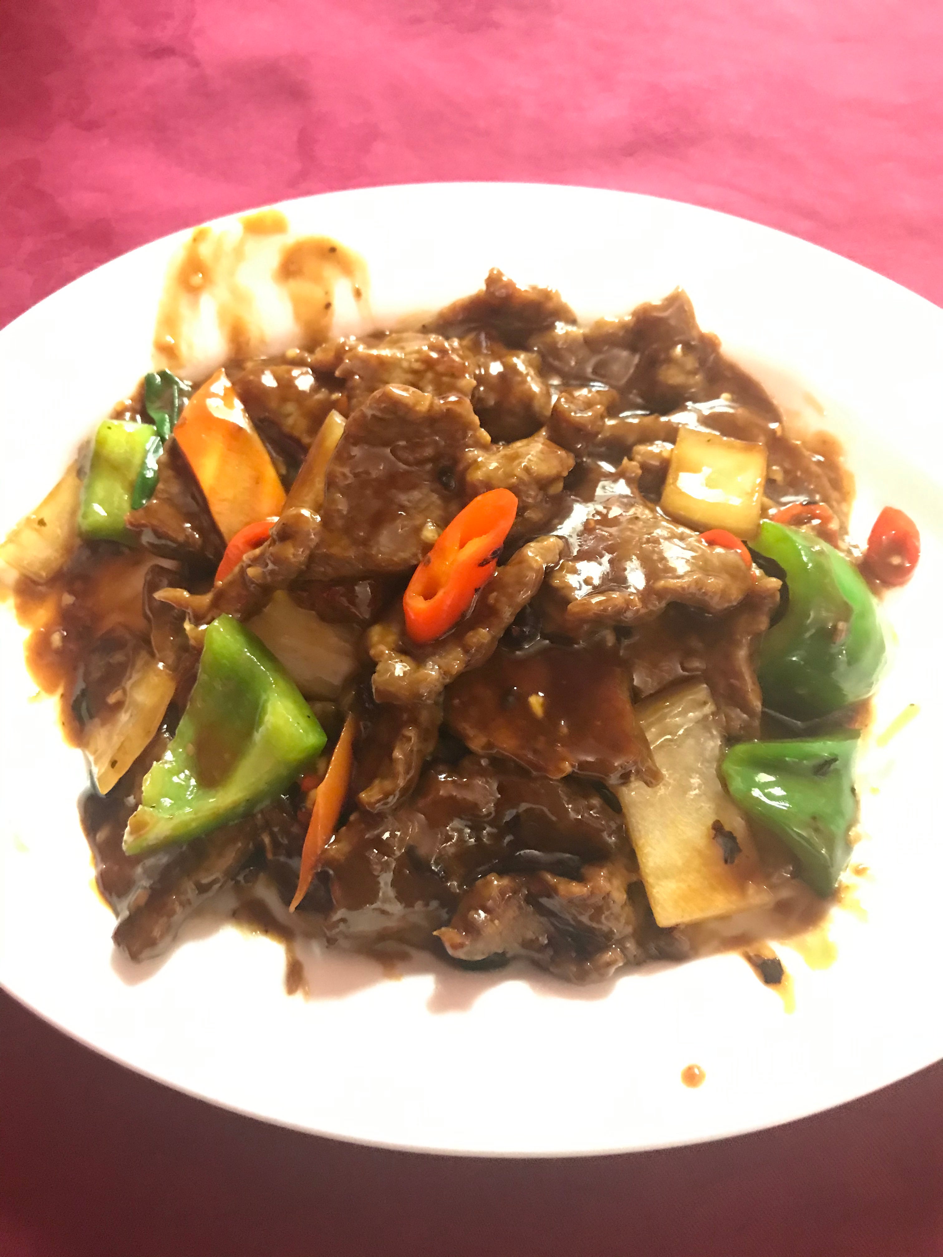 Beef in Chilli and Black Bean Sauce