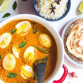 Egg Curry With Parotta