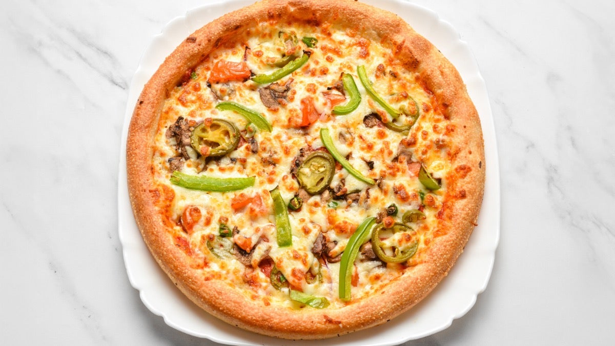 Two 10" Free Choice Pizzas and 2 Dips