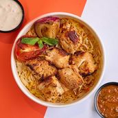 Chicken Polaw with chicken roast