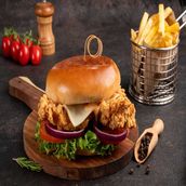 Original Crispy Burger with Fries Combo