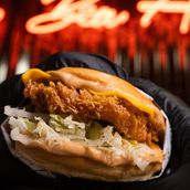 Buffalo chicken burger