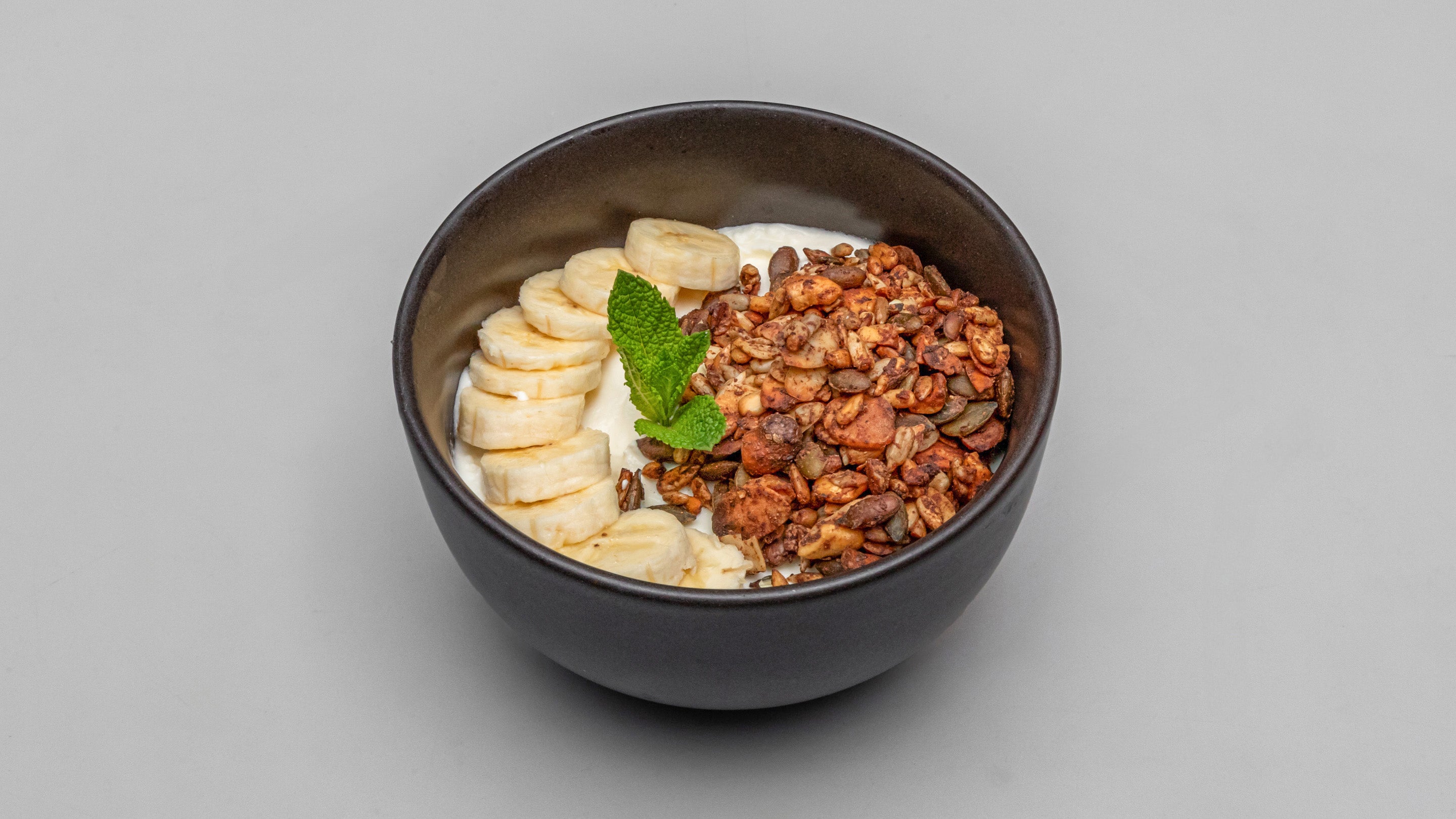 Granola Bowl with Greek Yoghurt and banana