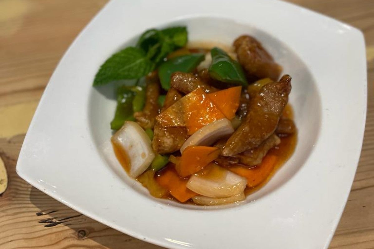 Beef with Honey Ginger and Pineapple