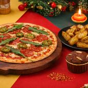 Pepperoni Christmas Feast with Plum Cake