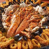 Lobster chowder meal