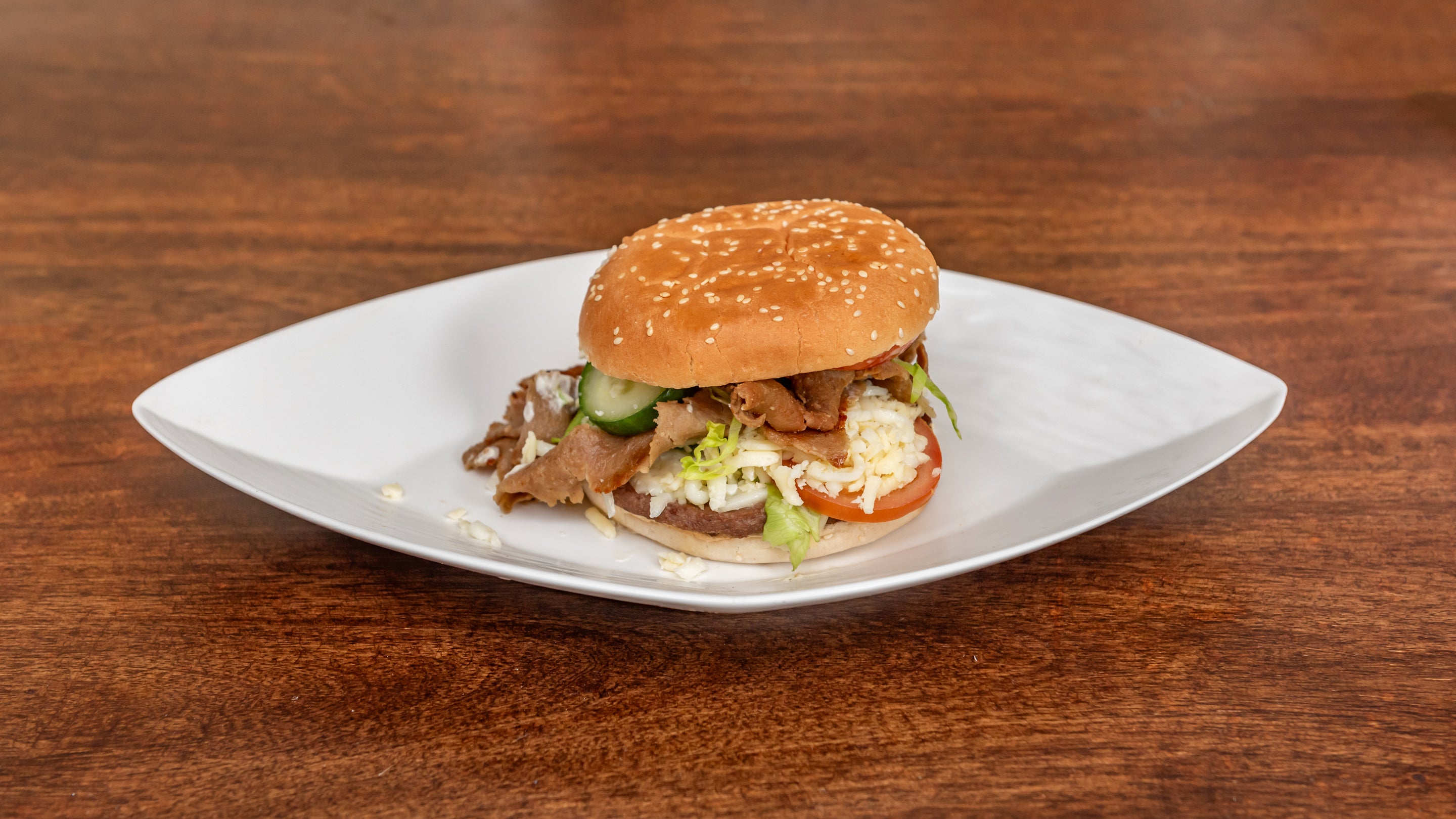 Cheeseburger and Doner Meat