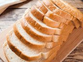 White Slice Bread Toast Large