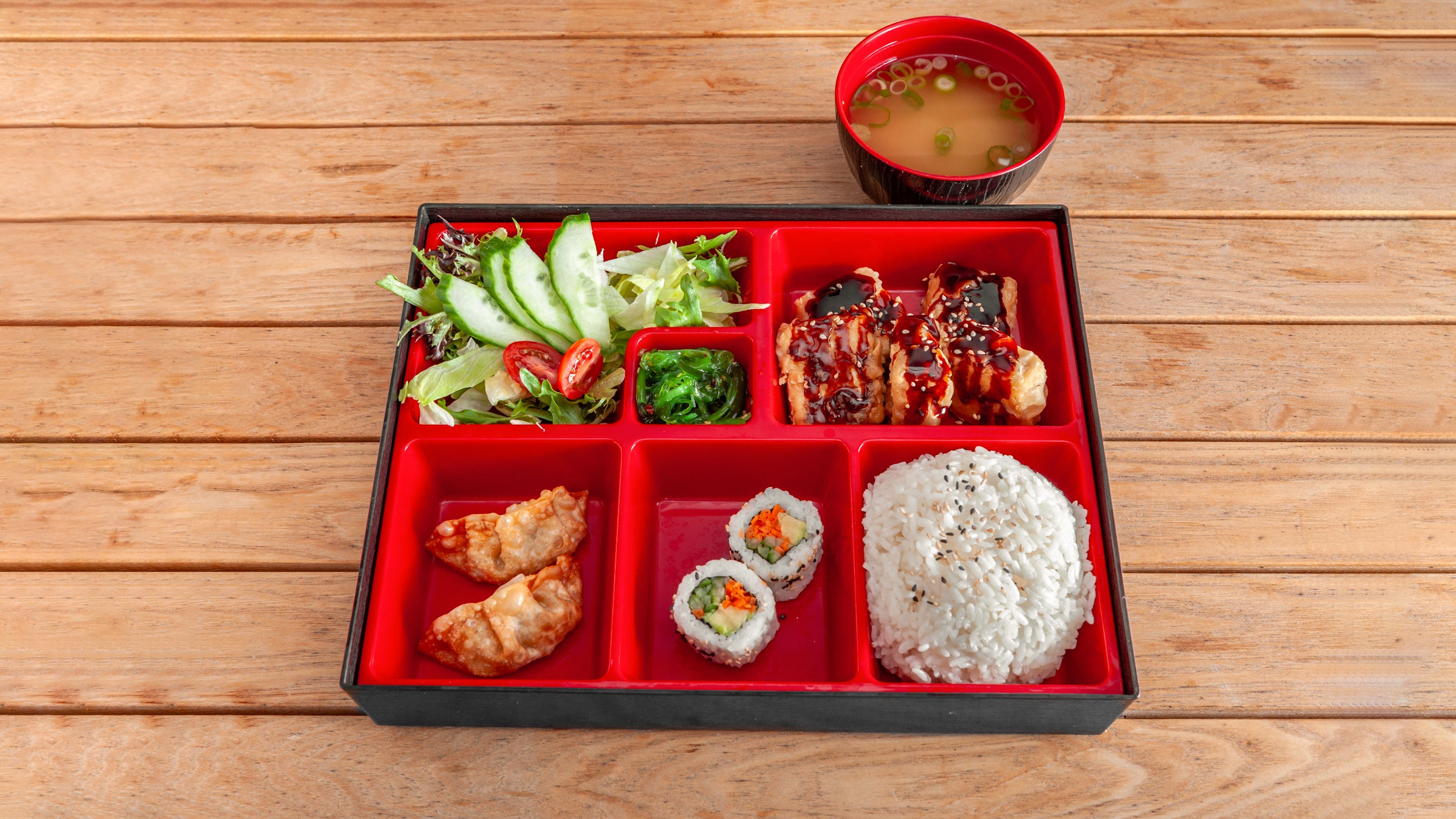 Tofu Steak Teriyaki Bento (V)
