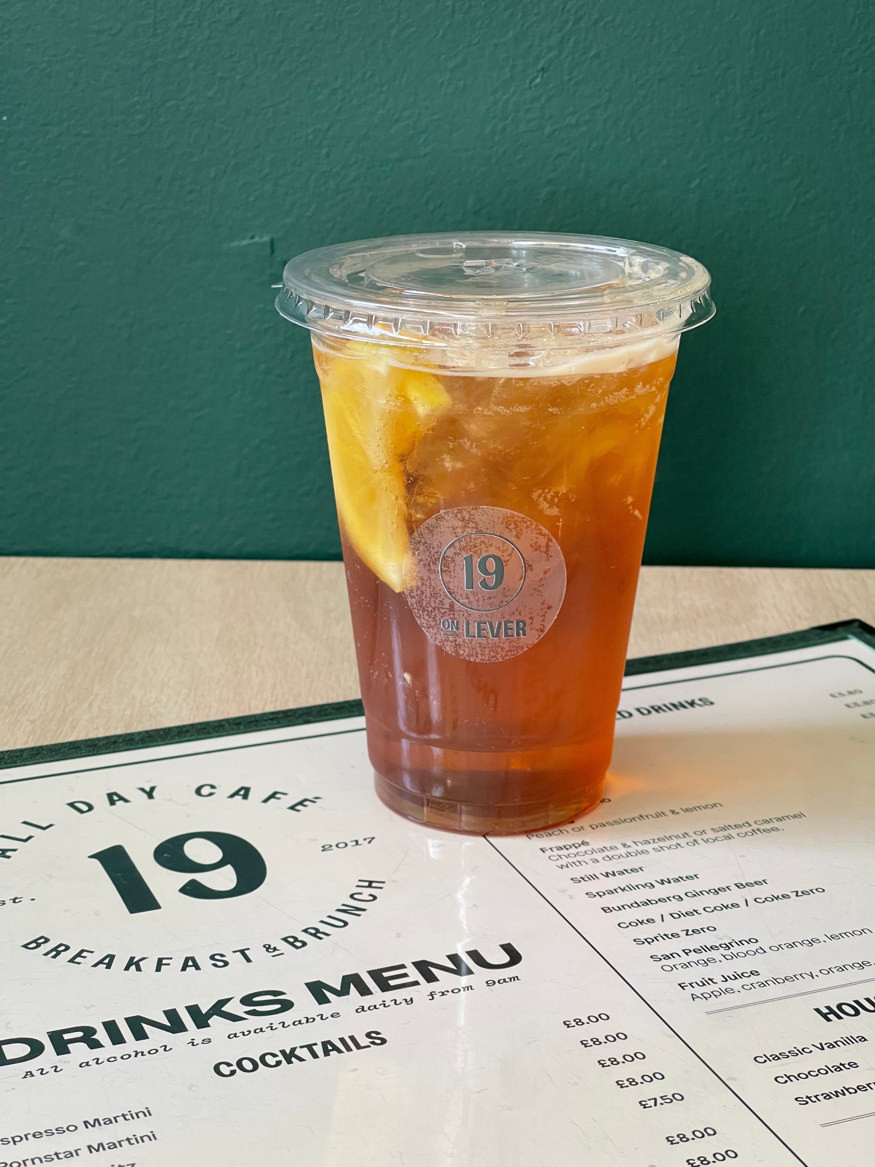 Passionfruit & Lemon iced Tea