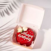 Happy Birthday Red Bento Cake