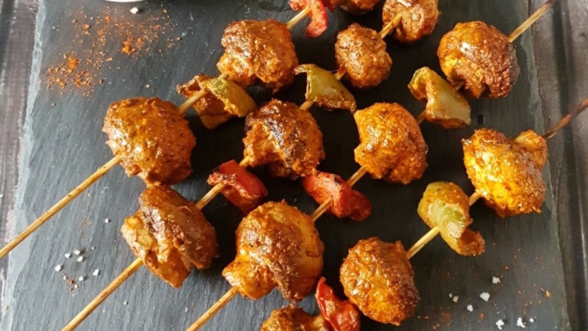 Tandoori Garlic Mushrooms