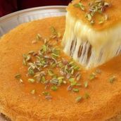 Rough Kunafa With Nabulsi Cheese With Nuts