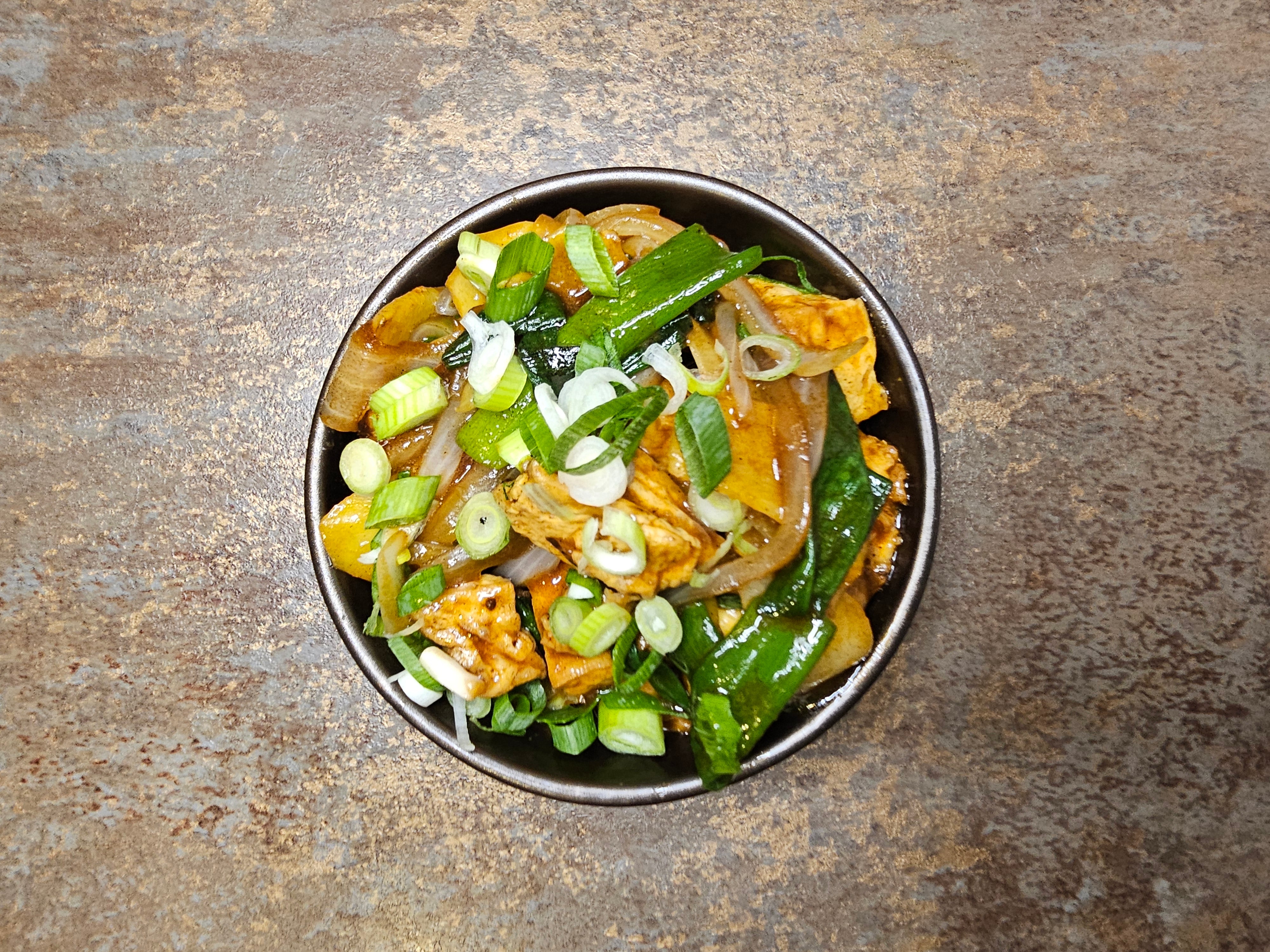 Tofu With Ginger Spring Onion Sauce