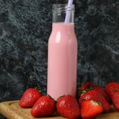 Strawberry Milkshake Bottle