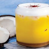 Coconut Saffron Latte 12oz Hot
