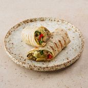 Grilled Veggies And Hummus Wrap