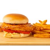 Perri Perri Chicken Breast Burger With Fries