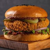 Crispy chicken  burger 