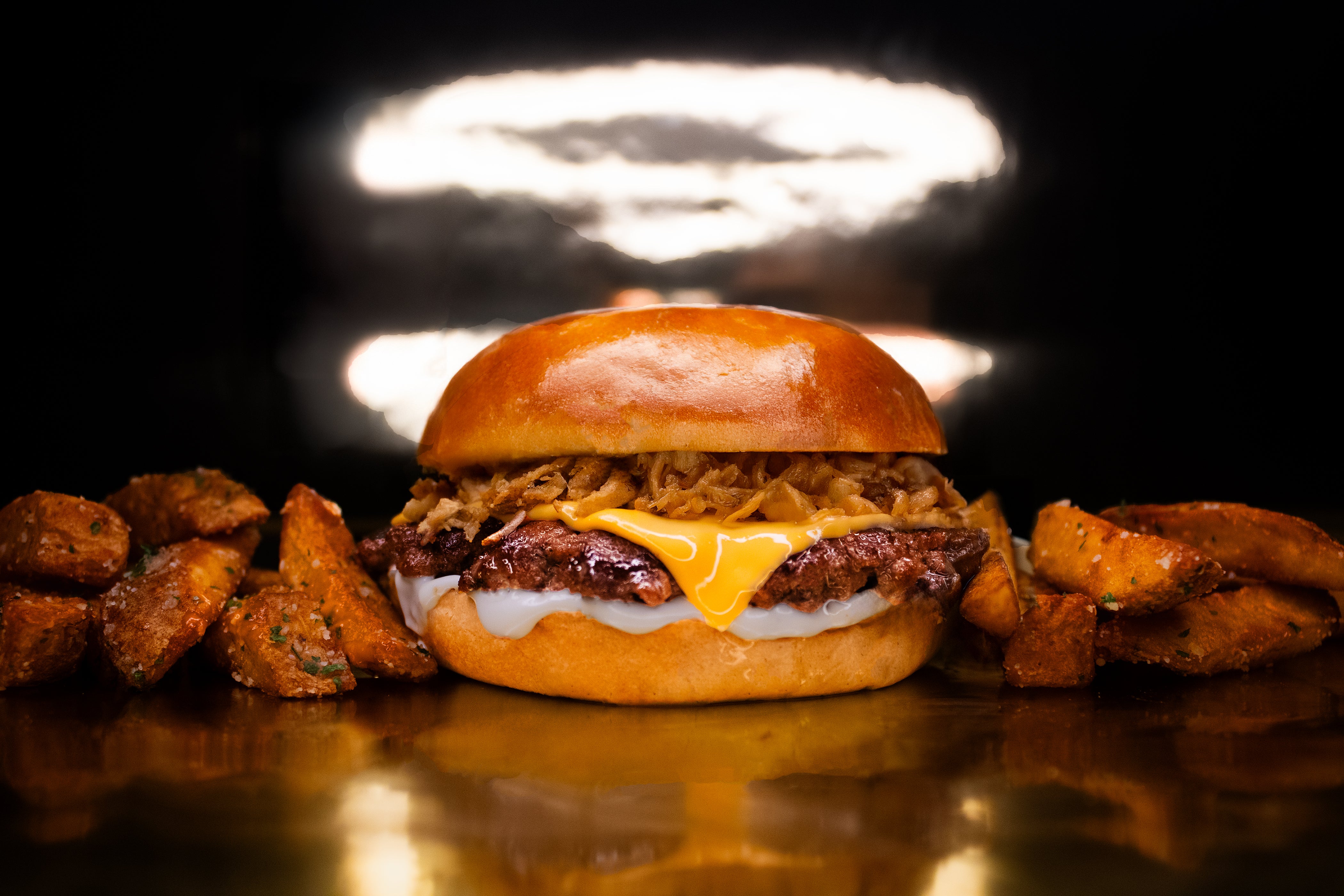 Single Truffle Burger with Fries