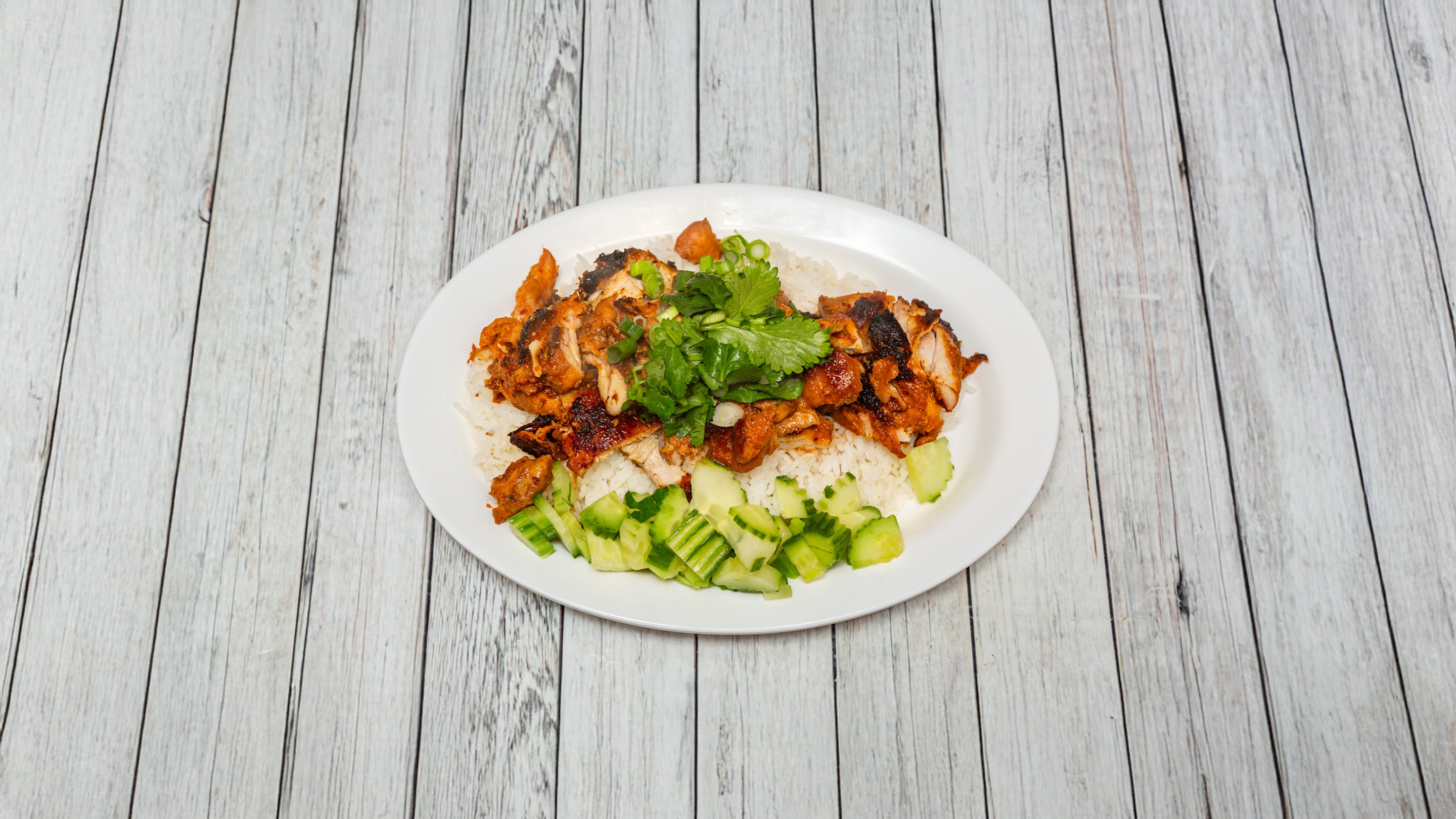Grilled chicken and rice